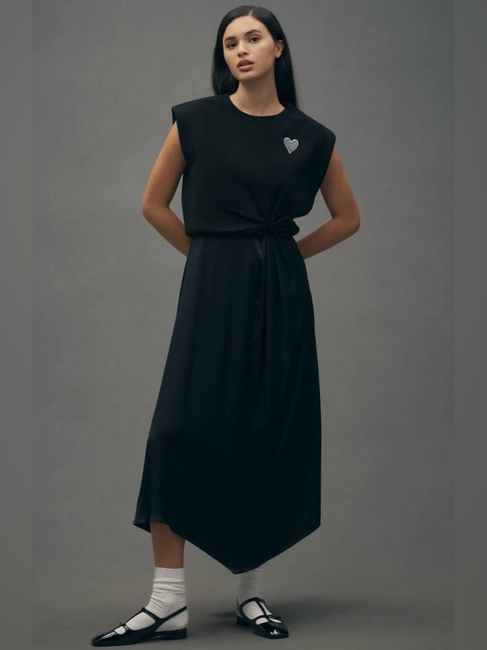 Anthropologie The Gemini Cap sleeve sweater + tank dress set